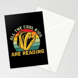 All The Cool Kids Are Reading Stationery Card