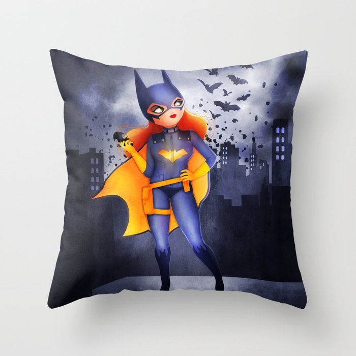 Batgirl Throw Pillow