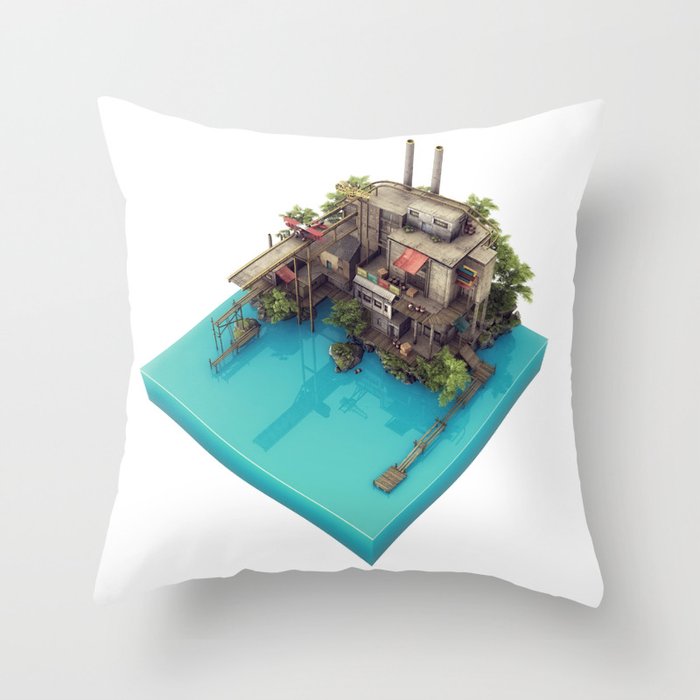 Island Throw Pillow