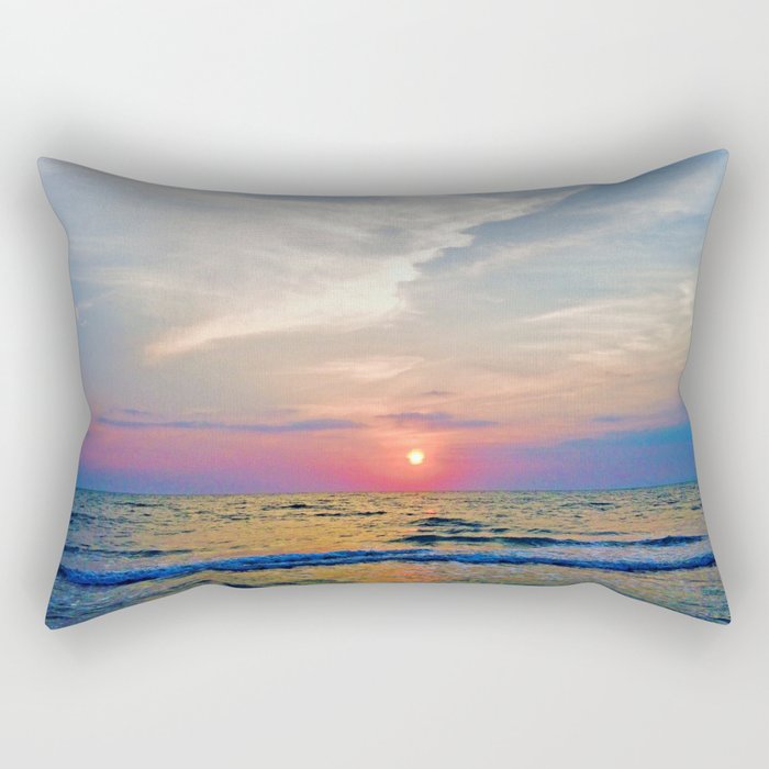 Naples Florida sunset on the Gulf of Mexico Rectangular Pillow