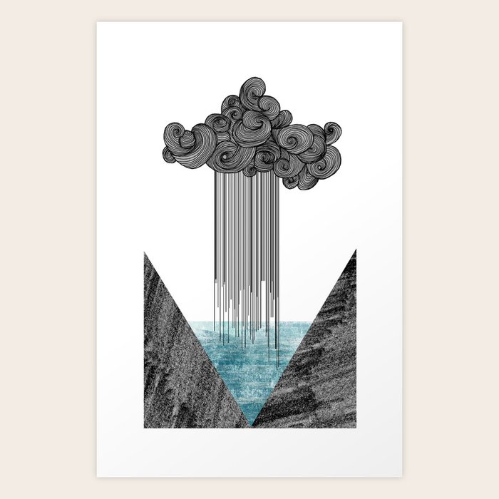 Rain Cloud Art Print by Becky Long | Society6