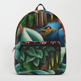 Bathing in the River by Miguel Covarrubias Backpack
