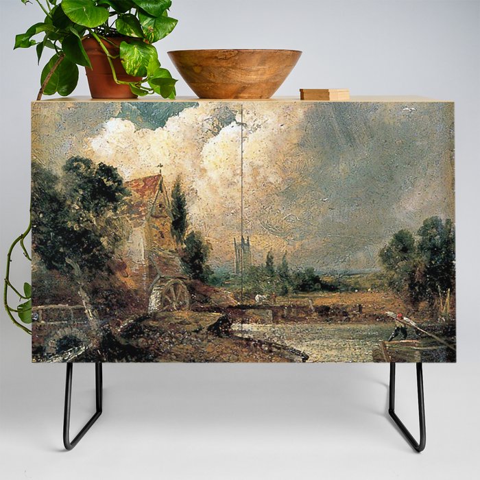John Constable vintage painting Credenza