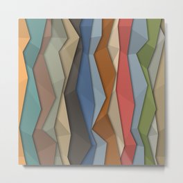  Vertical Colorful Wave Modern Abstract Art  Metal Print | Pattern, Abstracart, Waves, Cubism, Modernart, Graphicdesign, Colorful, Digital, Verticalwave, Watercolor 