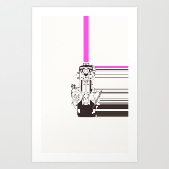 Smiling Machine Art Print