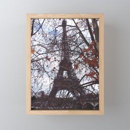 Eiffel Tower Paris Winter Framed Mini Art Print