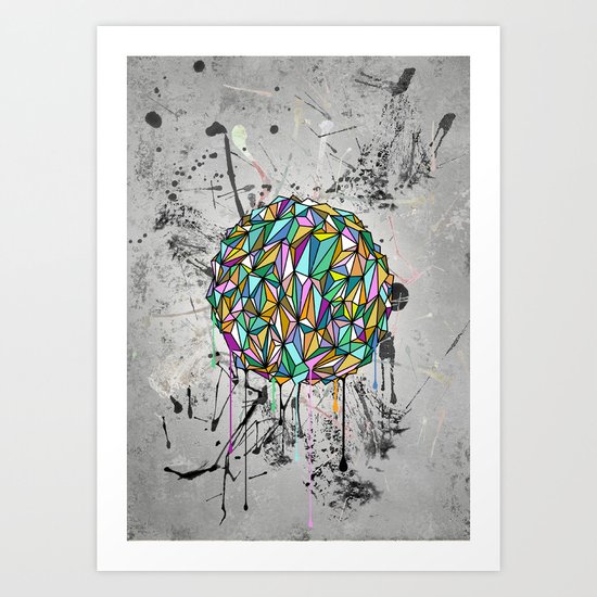 Drippy World Art Print