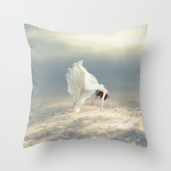 Free Falling Dream Throw Pillow