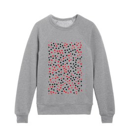 Poker Card Suit Pattern Kids Crewneck