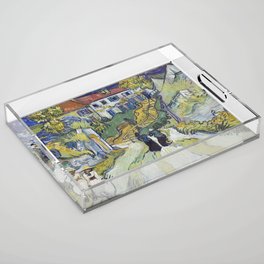 Van Gogh Stairway at Auvers Famous Painting Acrylic Tray