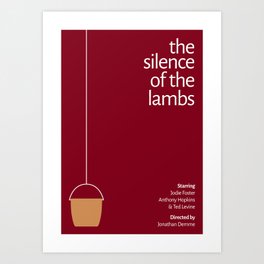 The Silence of the Lambs – Minimalist Design Art Print