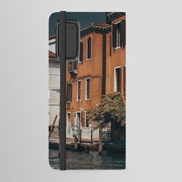 Venice Italy with gondola boats surrounded by beautiful architecture along the grand canal Android Wallet Case