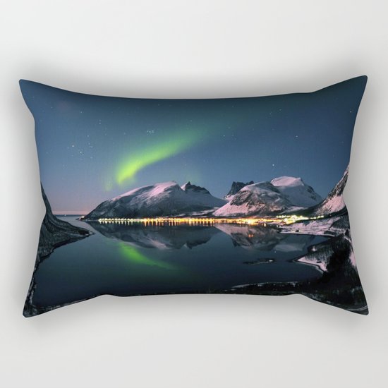 aurora borealis Rectangular Pillow