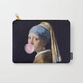 Girl with a bubble gum Carry-All Pouch
