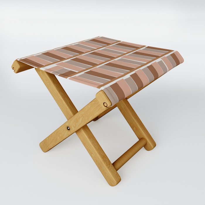 bookshelf (brown tone family) Folding Stool