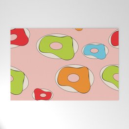 High Contrast Donuts Welcome Mat