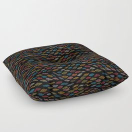 Bohemian Multi-Colored Stitch Floor Pillow