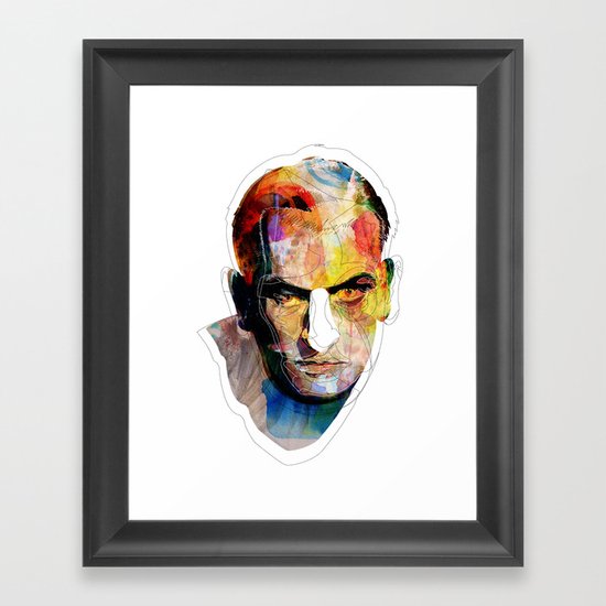 White nose Framed Art Print