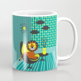 Atomic Leo from the 70s poster Coffee Mug