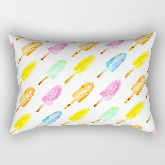 Watercolor popsicles Rectangular Pillow