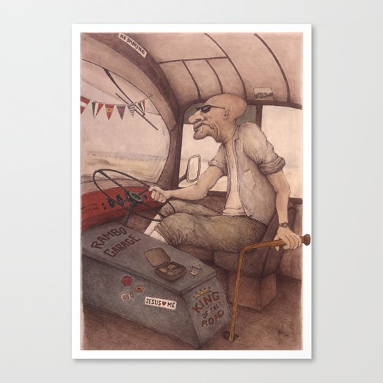 The King of the Road Canvas Print