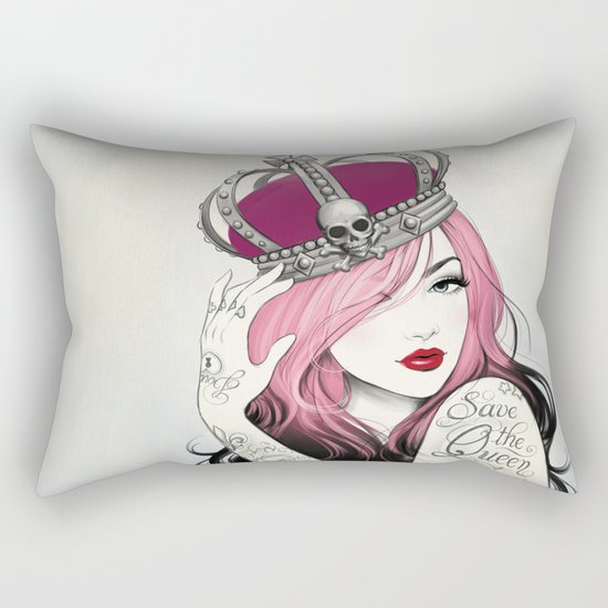Save The Queen Rectangular Pillow