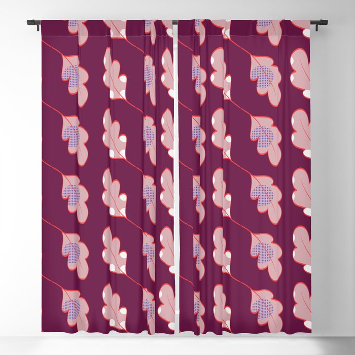 Dotted leaves Blackout Curtain