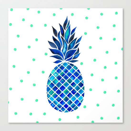 Maritime Pineapple Canvas Print
