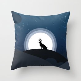 In the moonlight Throw Pillow