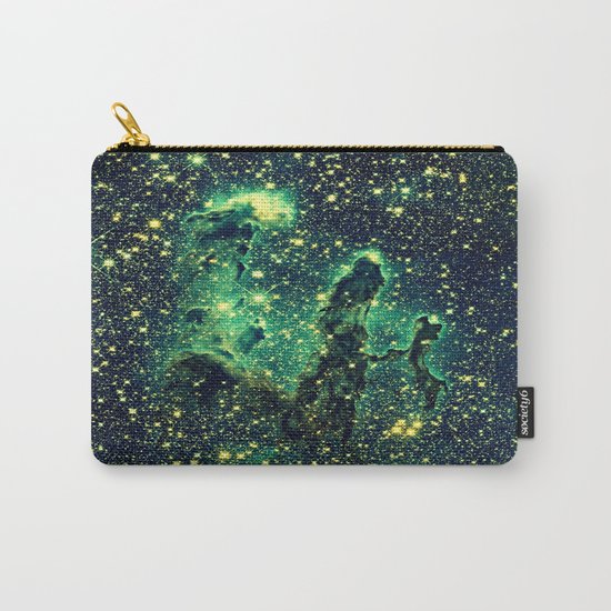 Galaxy NEBULa : Pillars of Creation Green Carry-All Pouch