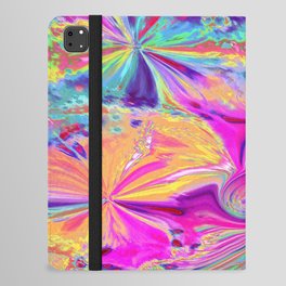 60's Trippy Psychedelic Abstract Art iPad Folio Case