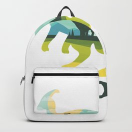 Dinosaur - Parasaurolophus Design - Dinosaurs Artwork Backpack