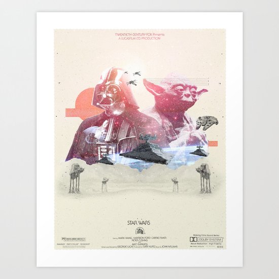 Star Wars - 3 Art Print