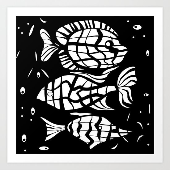Fish . Zodiac sign Art Print