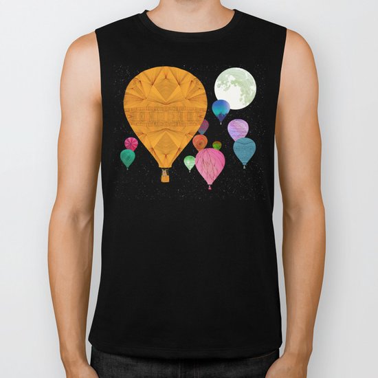 Hot Air Balloons Biker Tank