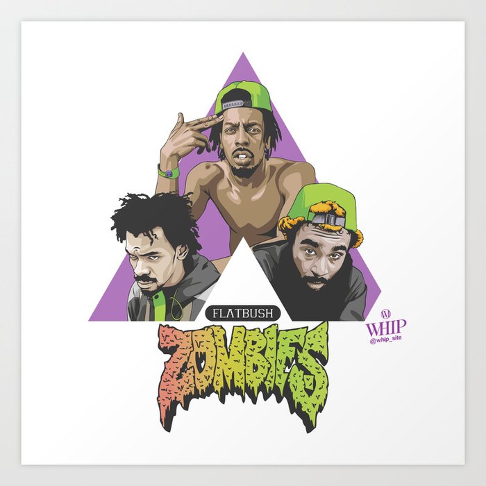 FLATBUSH ZOMBIES Art Print by whip | Society6