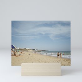 Beach day in Albufeira Mini Art Print