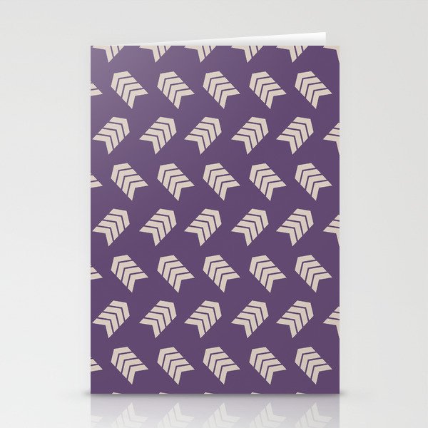 Double side arrow pattern 10 Stationery Cards