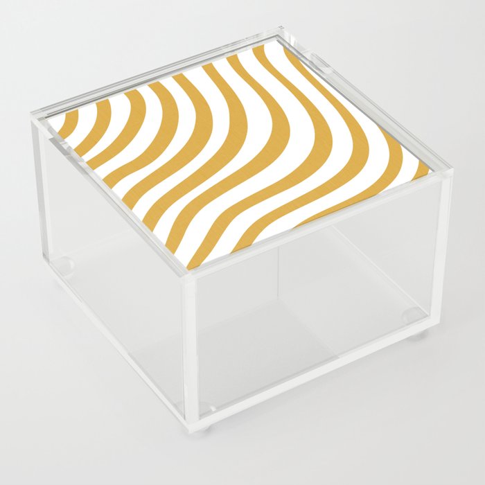 Golden Stripes Acrylic Box