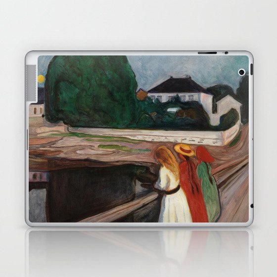 The Girls on the Bridge Edvard Munch Laptop & iPad Skin