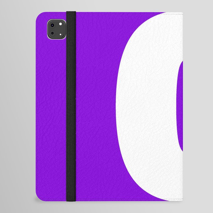 0 (White & Violet Number) iPad Folio Case