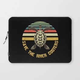 Save The River Cooters Vintage Turtle Laptop Sleeve