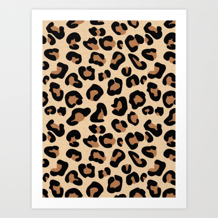 Leopard Print, Black, Brown, Rust and Tan Kunstdrucke Leopard Print, Black, Brown, Rust and Tan Kunstdrucke