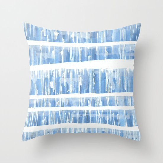distressed I Throw Pillow