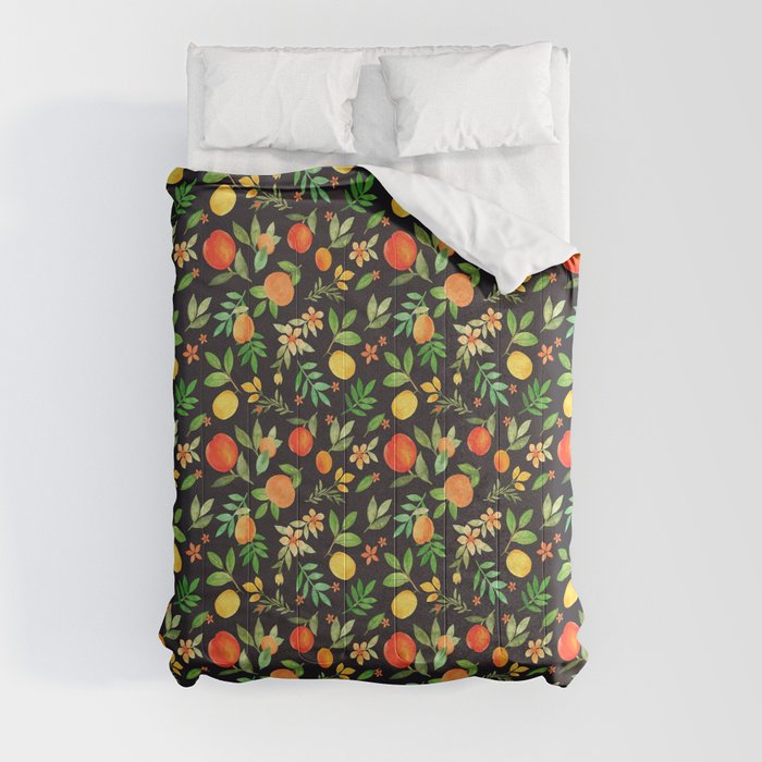 Orange garden Comforter