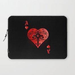 Heart Poker Ace Casino Laptop Sleeve