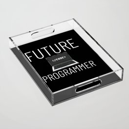 Coding Programmer Gift Medical Computer Developer Acrylic Tray