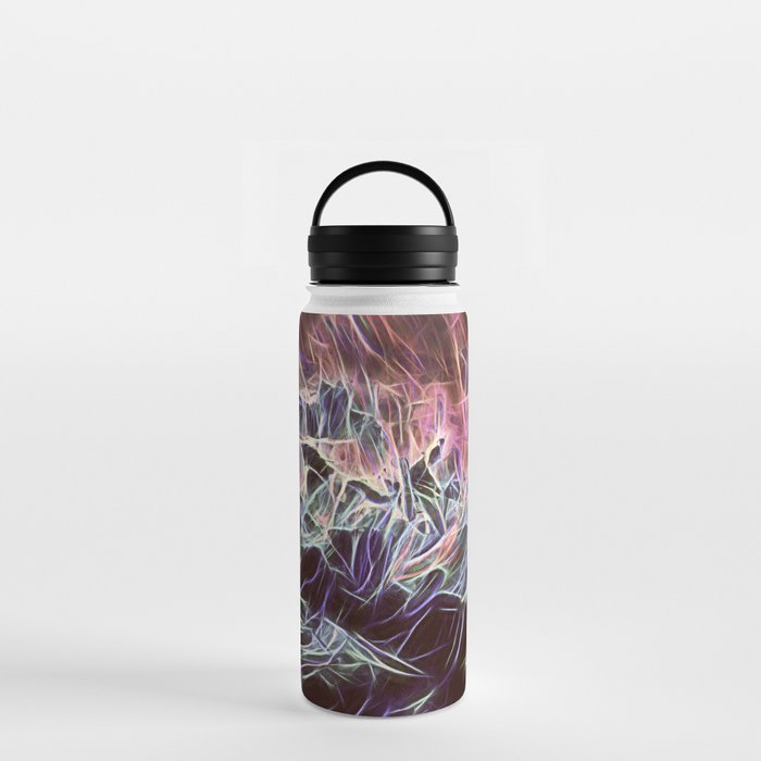 Desaturated Hot And Cold Abstraction Water Bottle