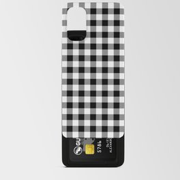 Classic Gingham Black and White - 11 Android Card Case
