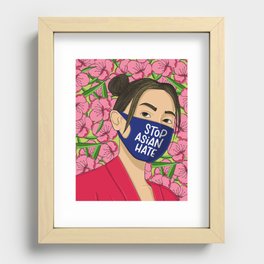 Stop Asian Hate Recessed Framed Print
